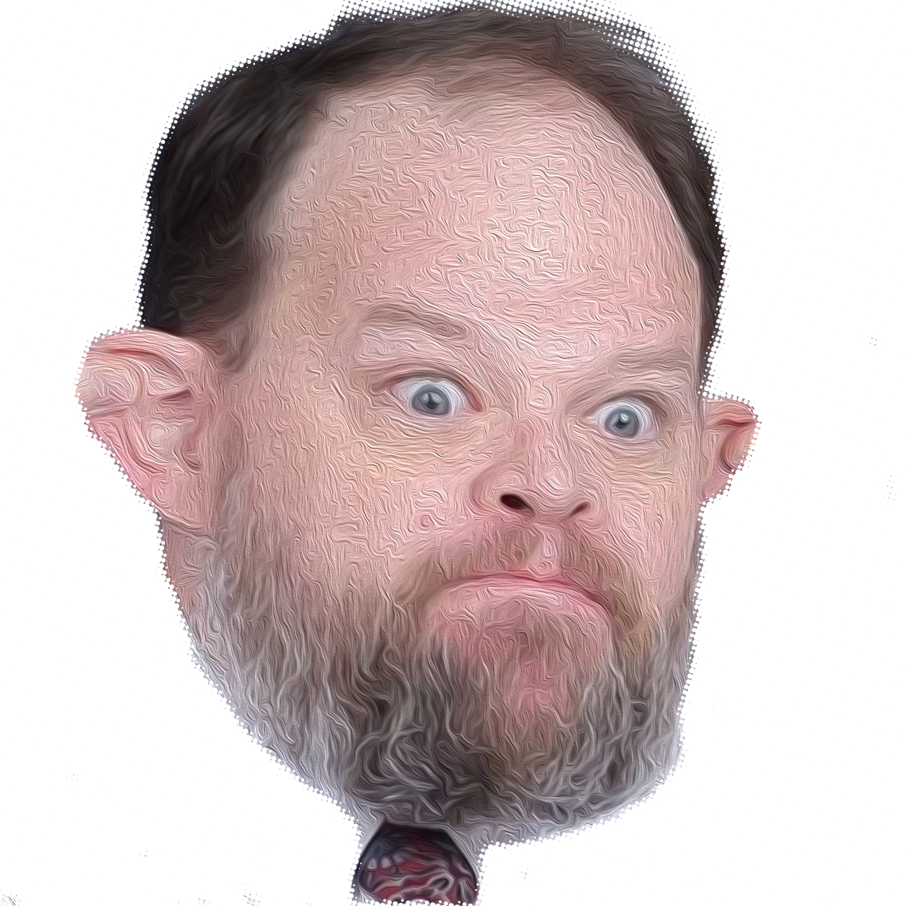 A monkey face which suggests my own.